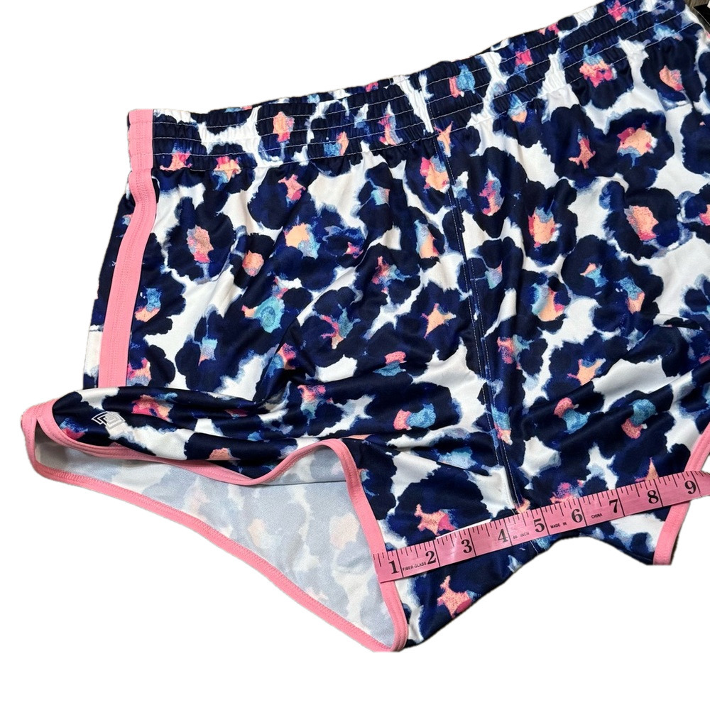 Zelos Blue Leopard Animal Print Athletic Leisure Shorts Women Size XL - Picture 9 of 10